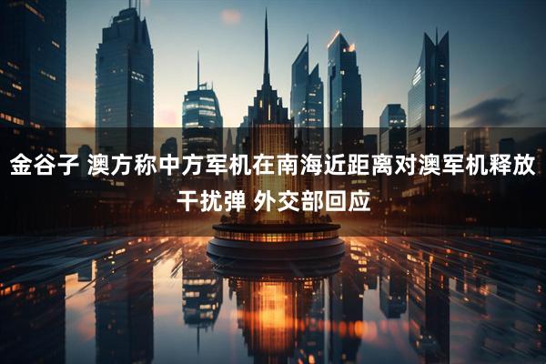 金谷子 澳方称中方军机在南海近距离对澳军机释放干扰弹 外交部回应
